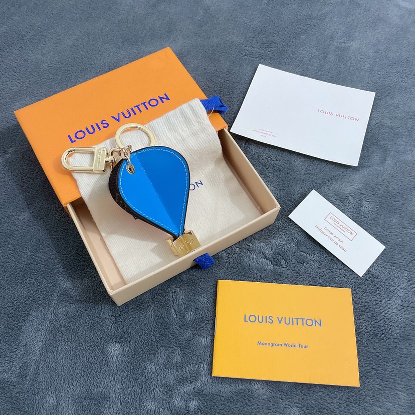 L design  Hot Air Balloon Keychain Pendant