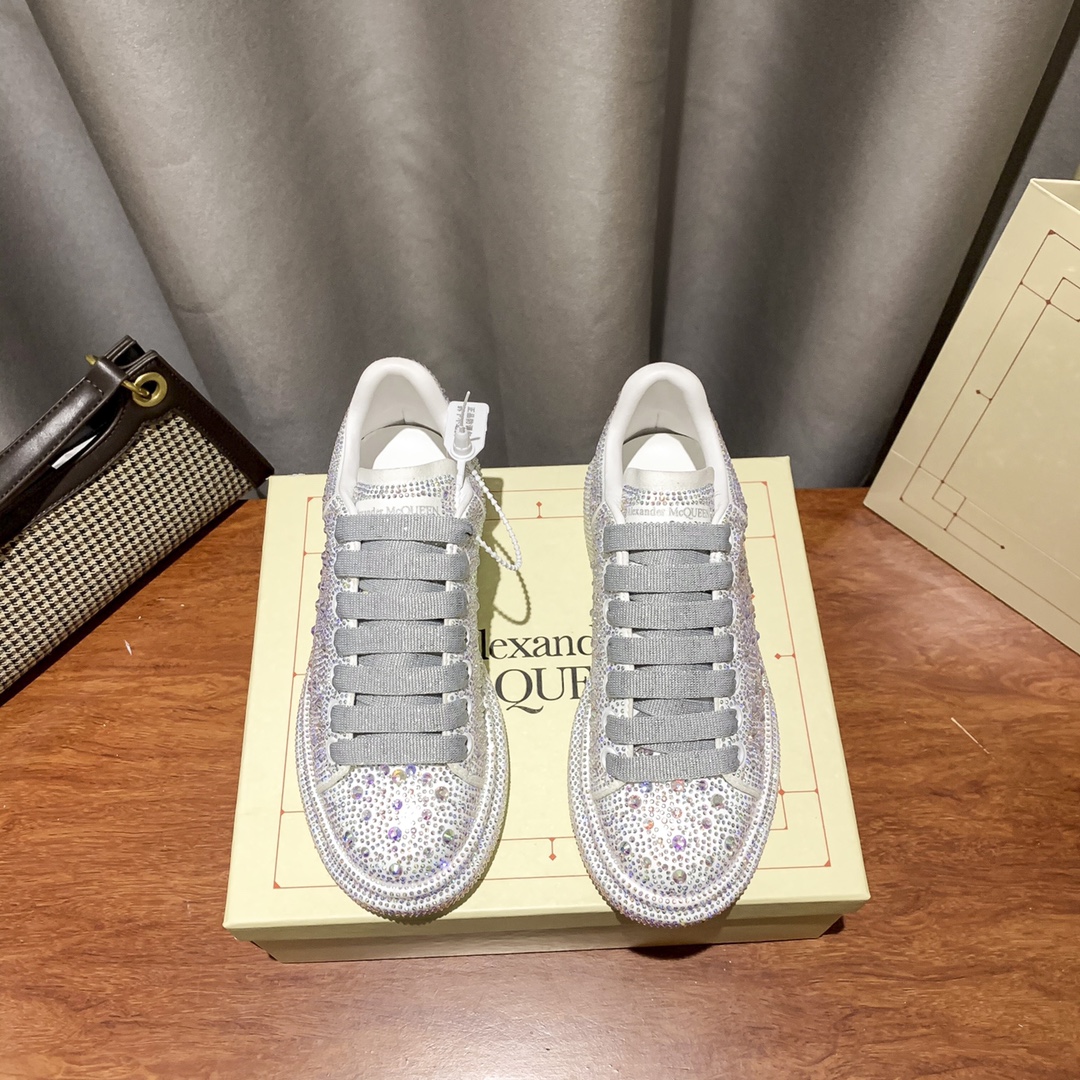 MCqueen design Hot style Rhinestone sneakers Full sizes available