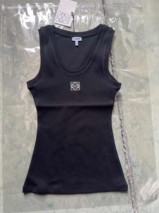 L design  Embroidered Logo Tank Top (Long/Short Style)