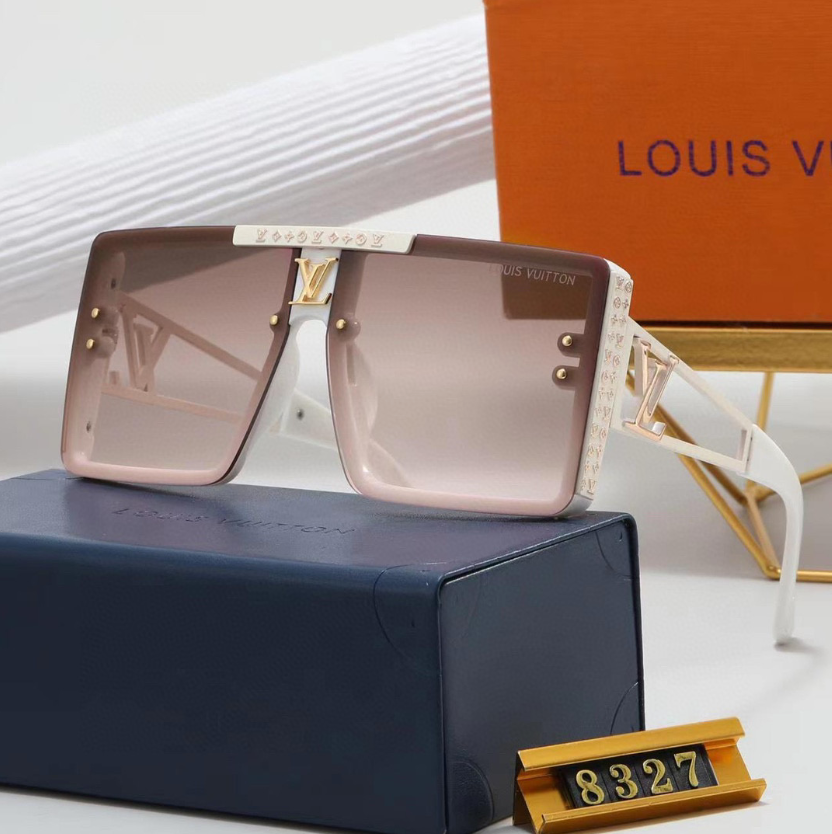 L designclassic square frame sunglasses