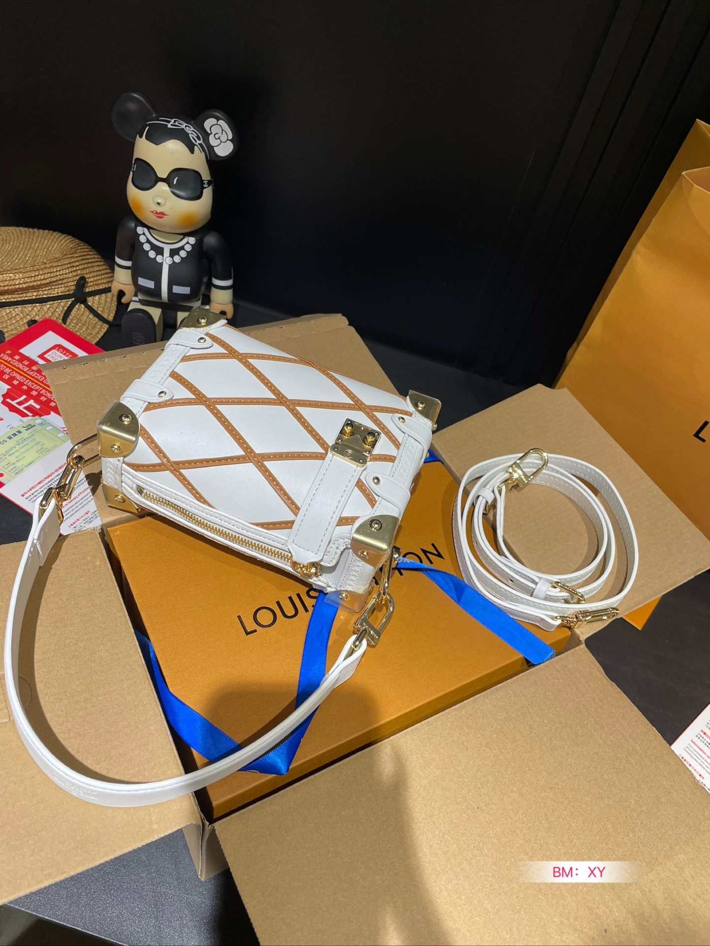 L design new bag trunk small square bag