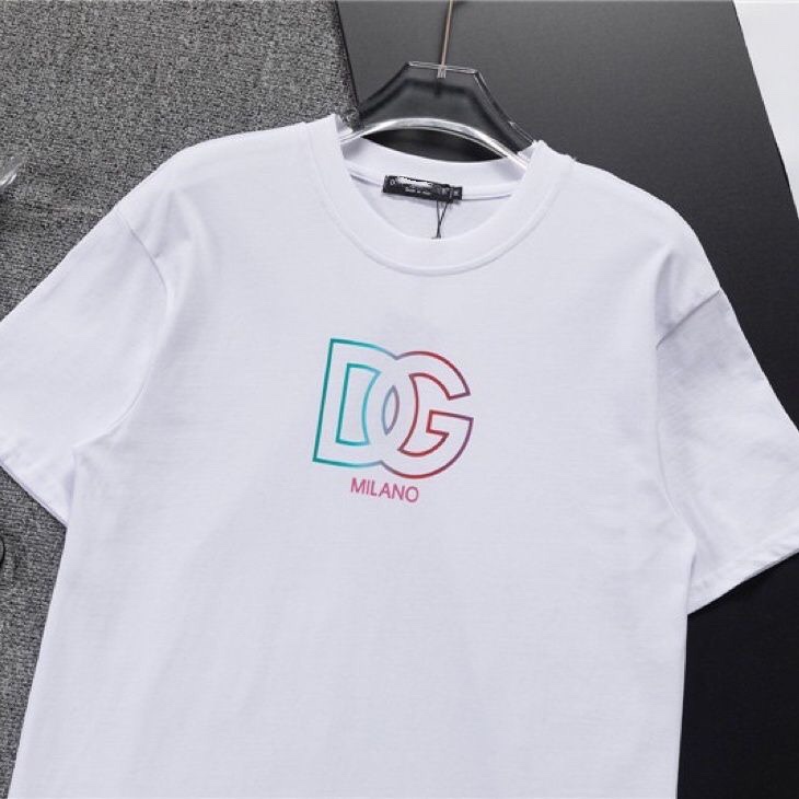 DG  LOGO black and white letter short sleeve