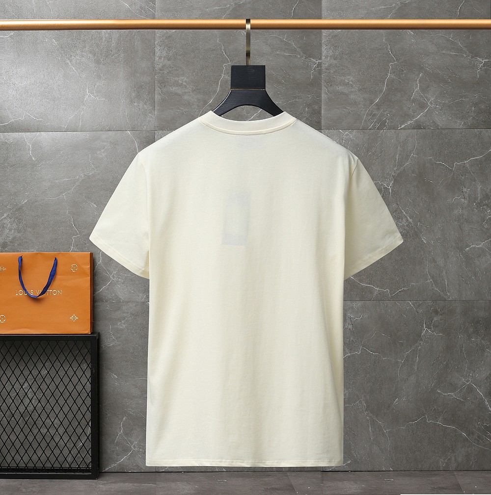 G design Smile Printed Summer Round Collar Cotton Breathable Unisex Leisure T-shirt