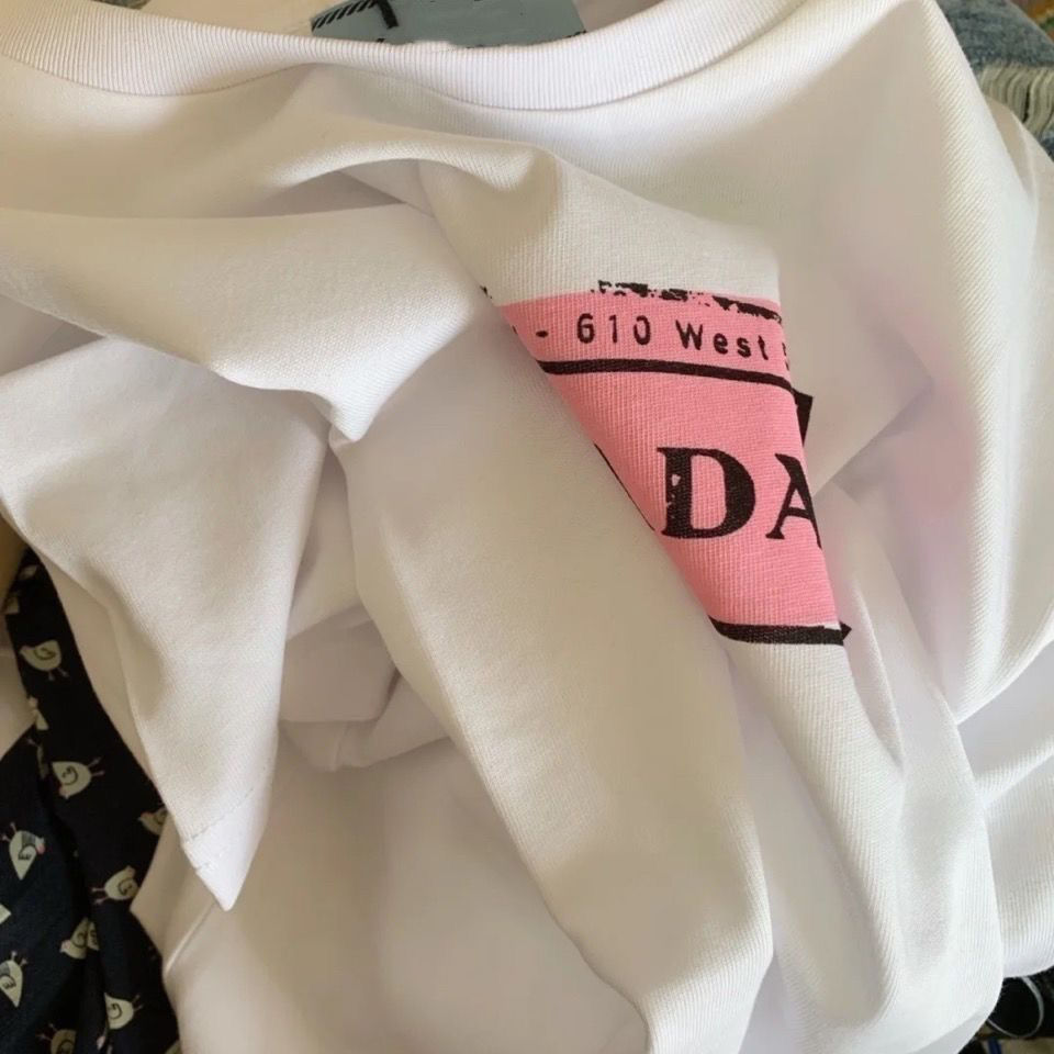 P design 2023 Summer Round Collar Soft Cotton Unisex Leisure Short Sleeve