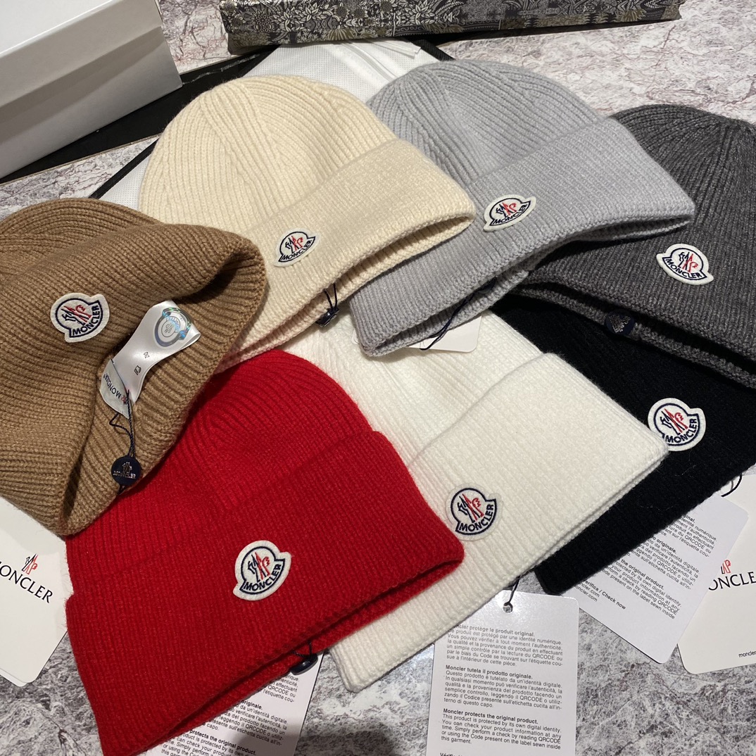 Moncler Classic Wool Knit Hat