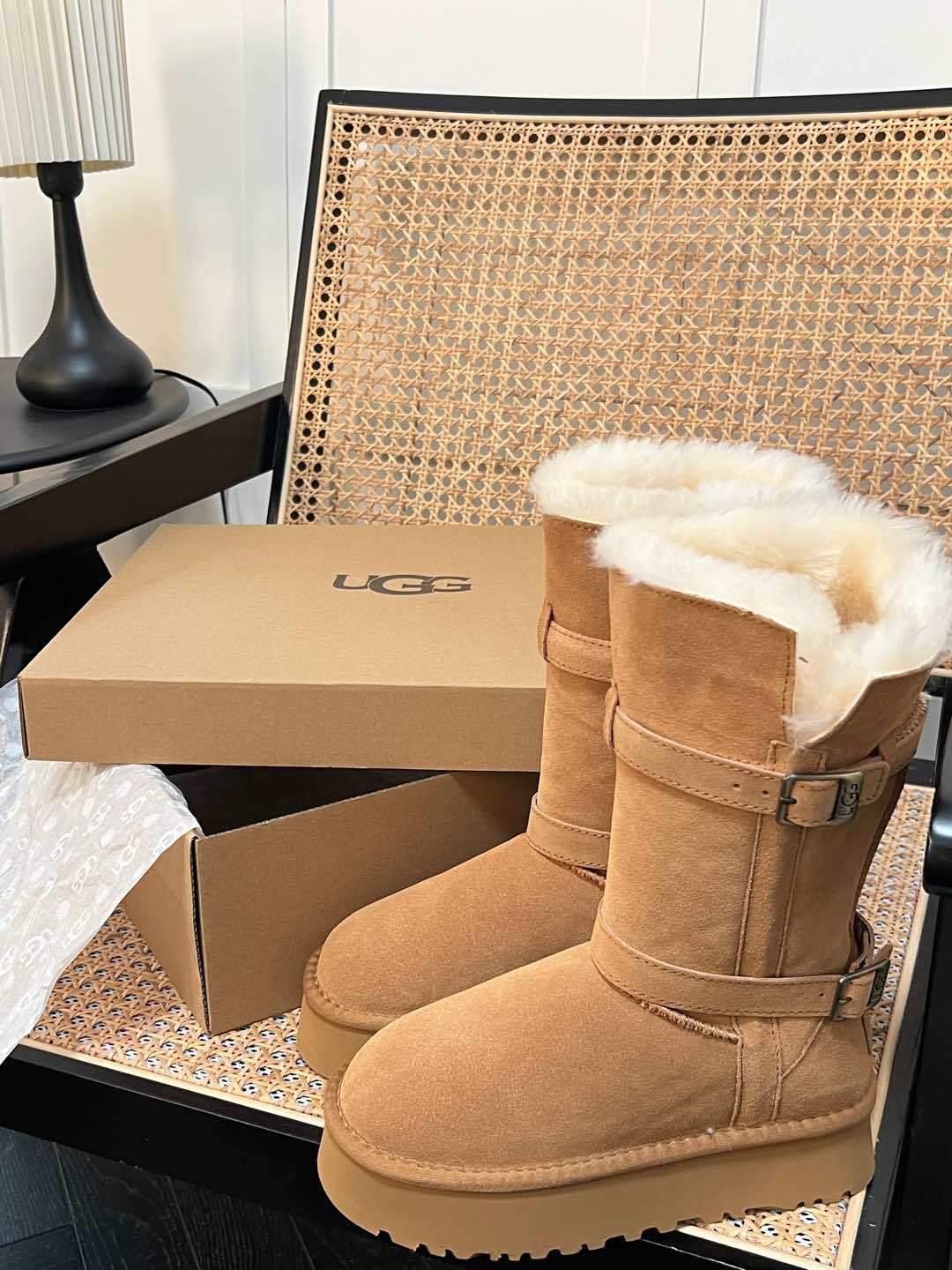 U design 2025ss latest winter fur boots