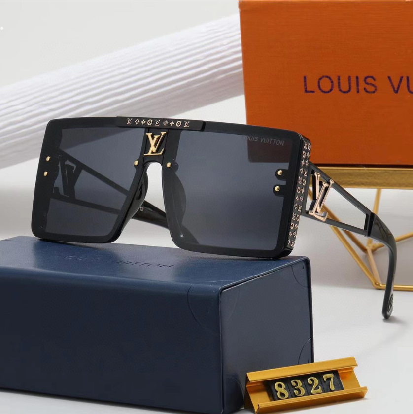 L designclassic square frame sunglasses
