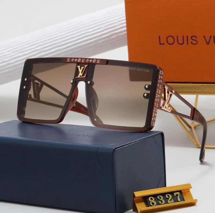 L designclassic square frame sunglasses