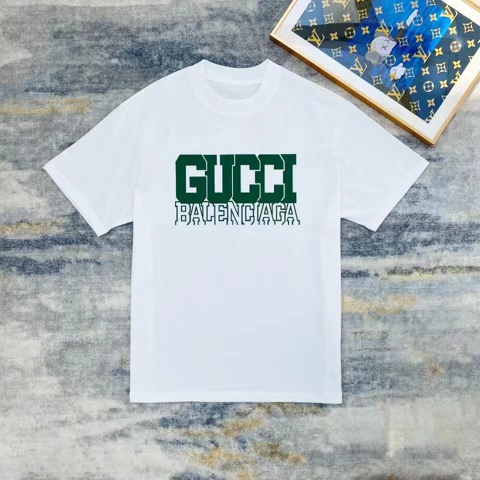 G design & B design  Big Logo Printed Fashion and Leisure Cotton Unisex T-shirt