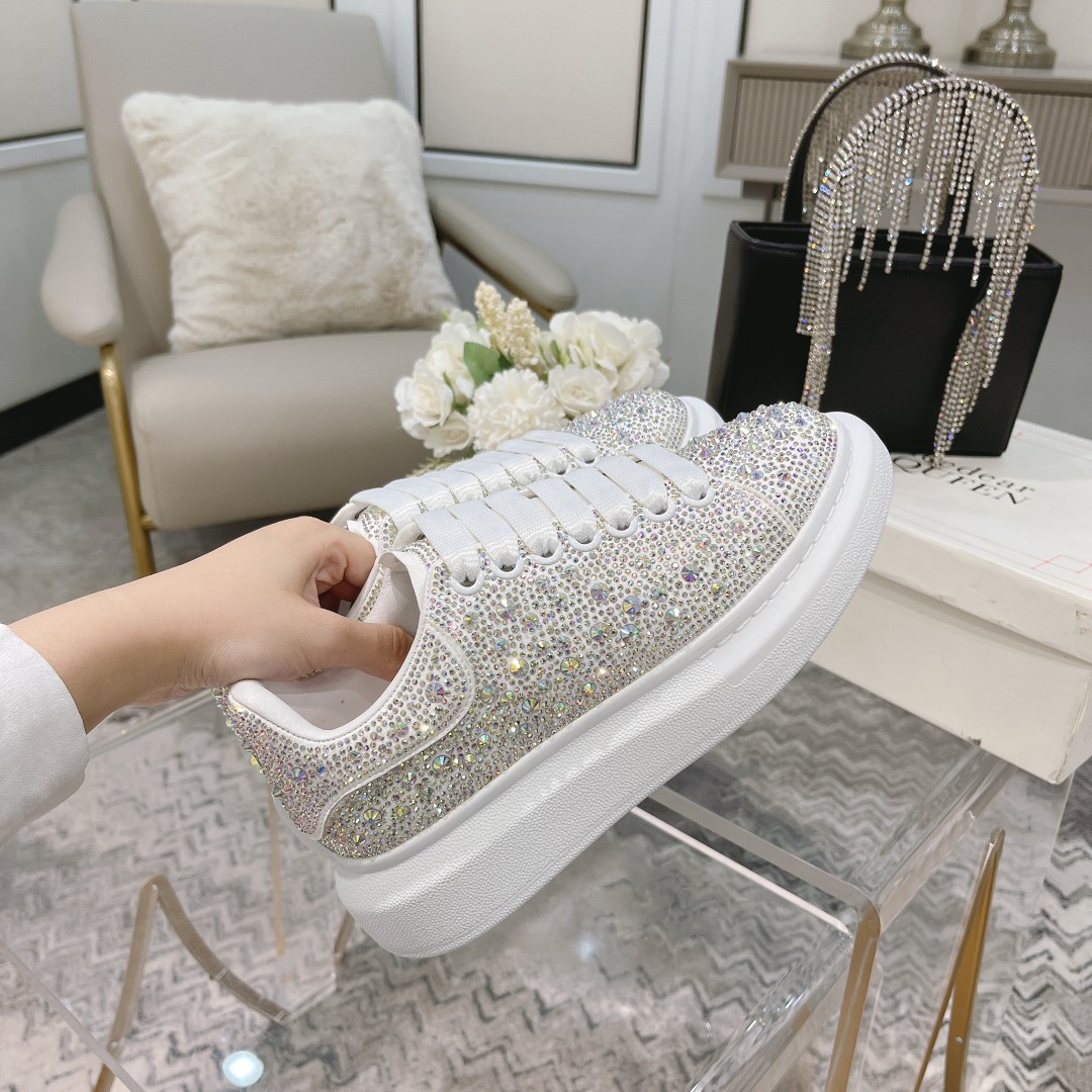 MCqueen design Hot style Rhinestone sneakers Full sizes available