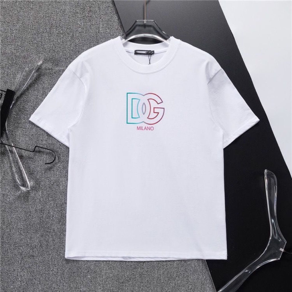 DG  LOGO black and white letter short sleeve