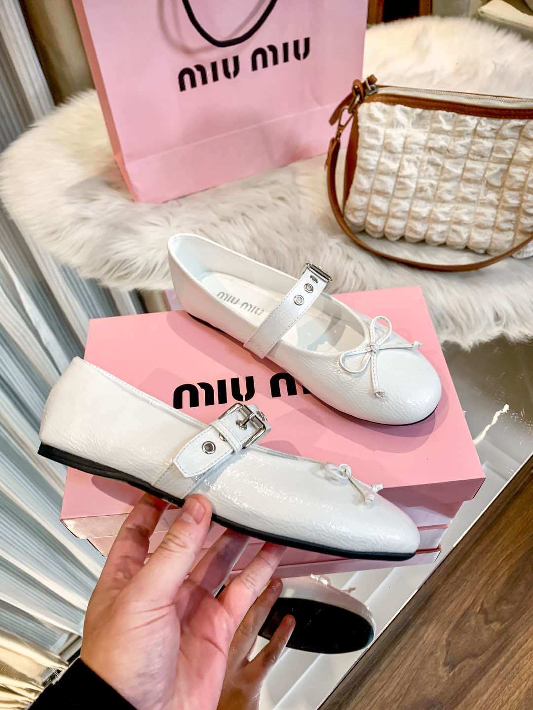 M design new ballet flats