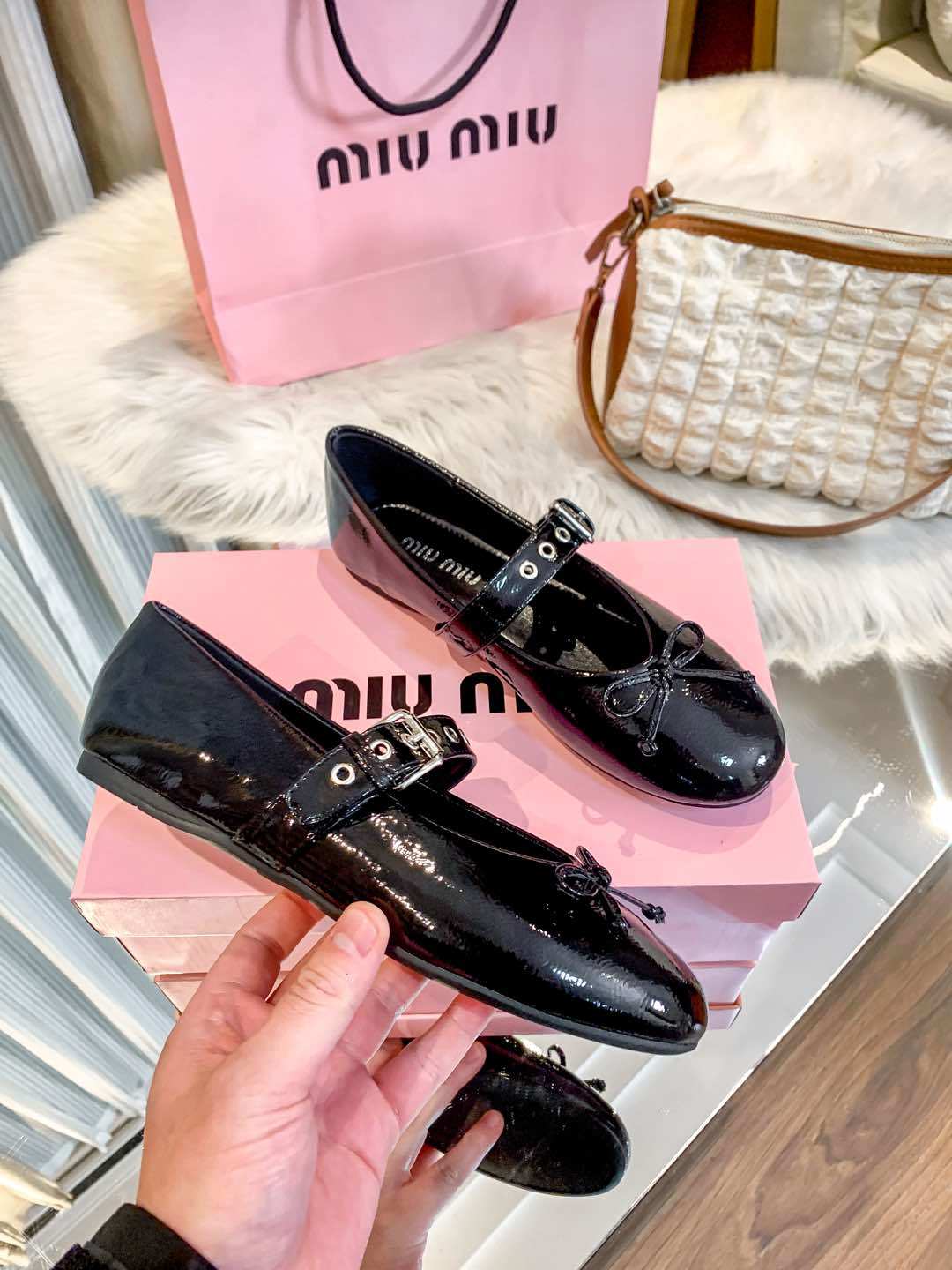 M design new ballet flats