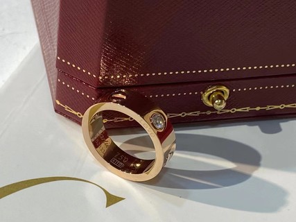 Cartier Rose Gold Couple Ring