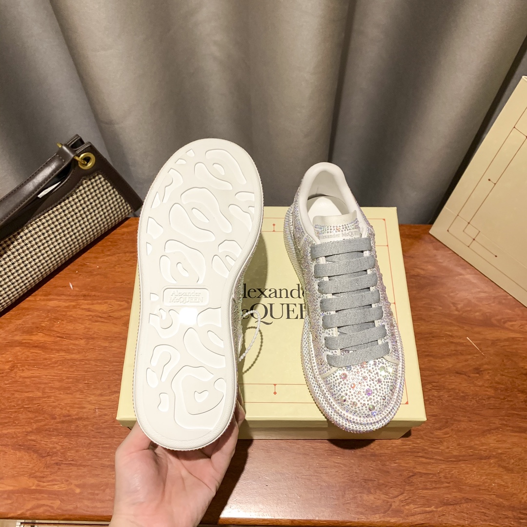 MCqueen design Hot style Rhinestone sneakers Full sizes available