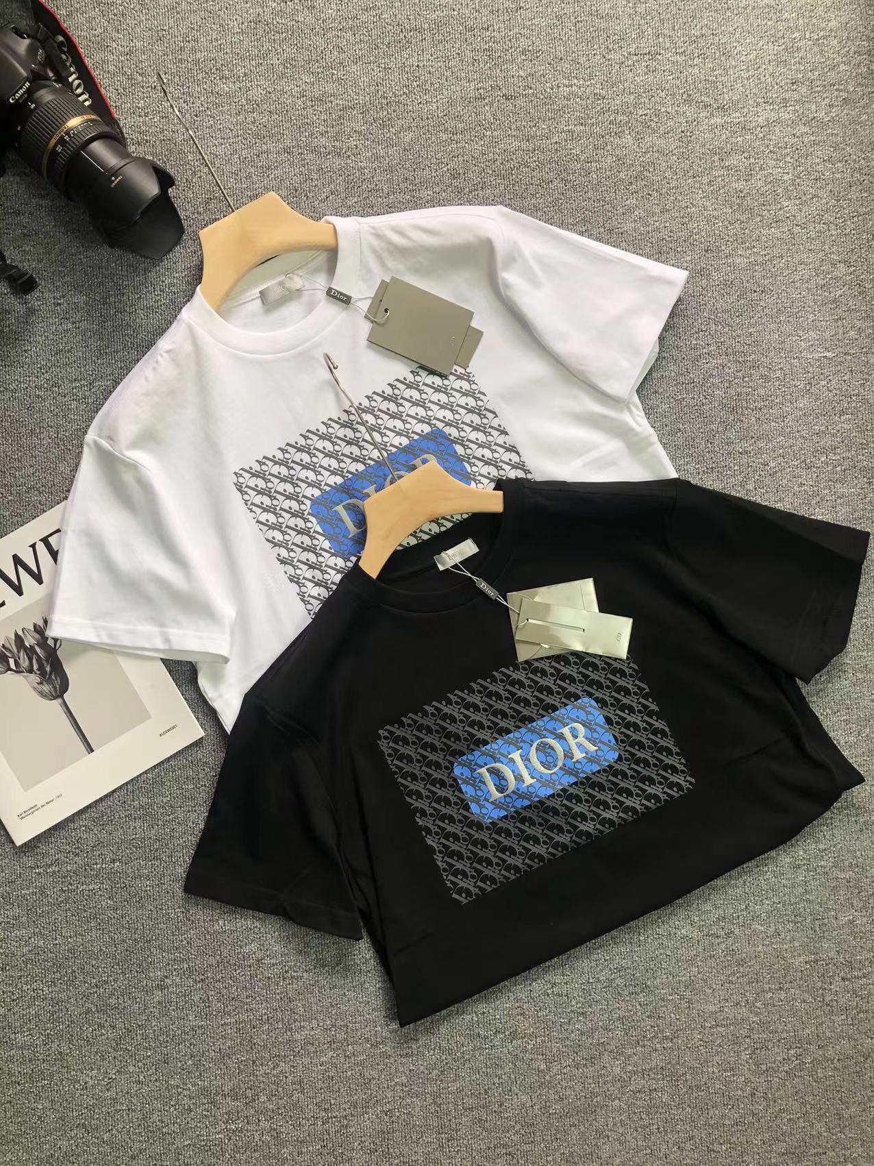 銆? Best quality  銆慏 designclassic logo printed short sleeve T-shirt men women unisex