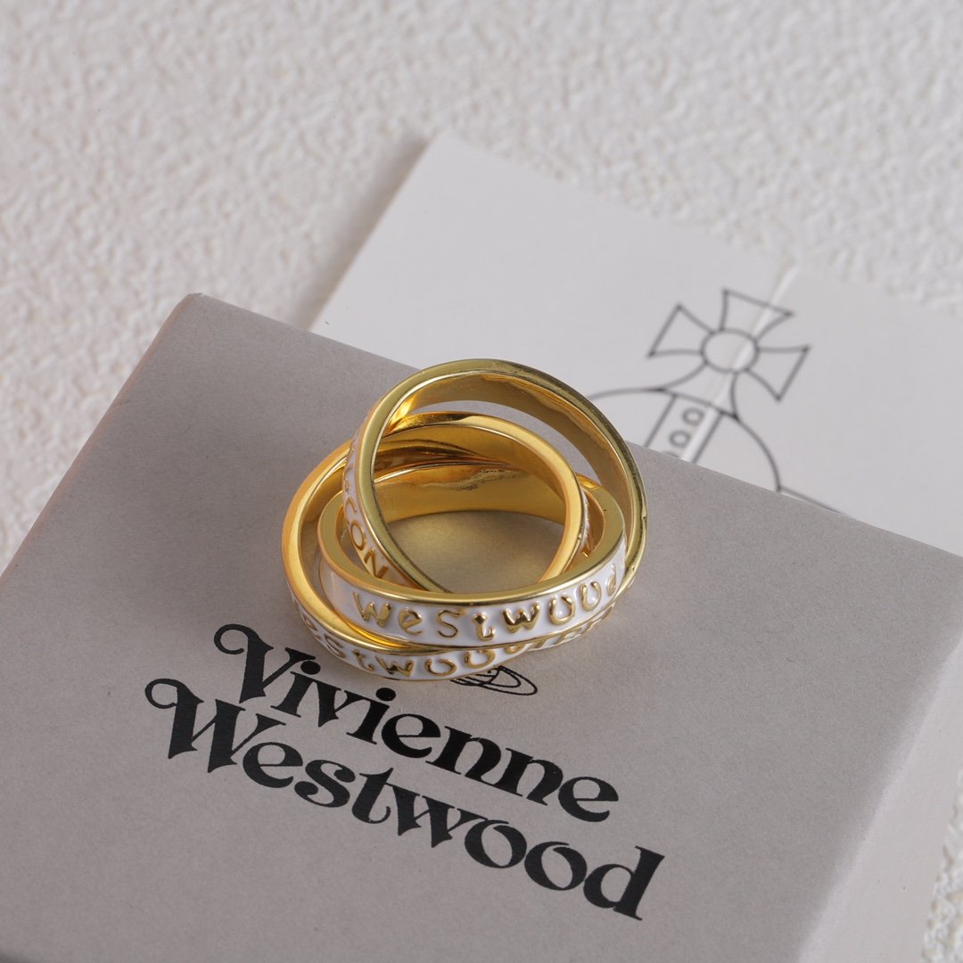 Vivienne Westwood Three Ring Enamel Ring
