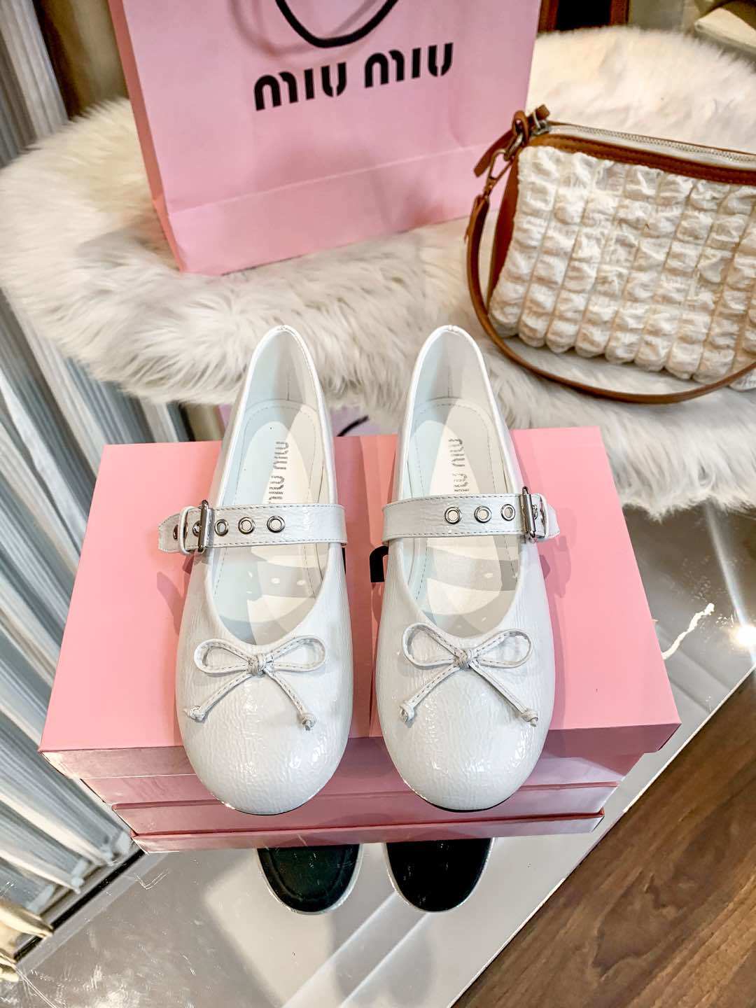 M design new ballet flats