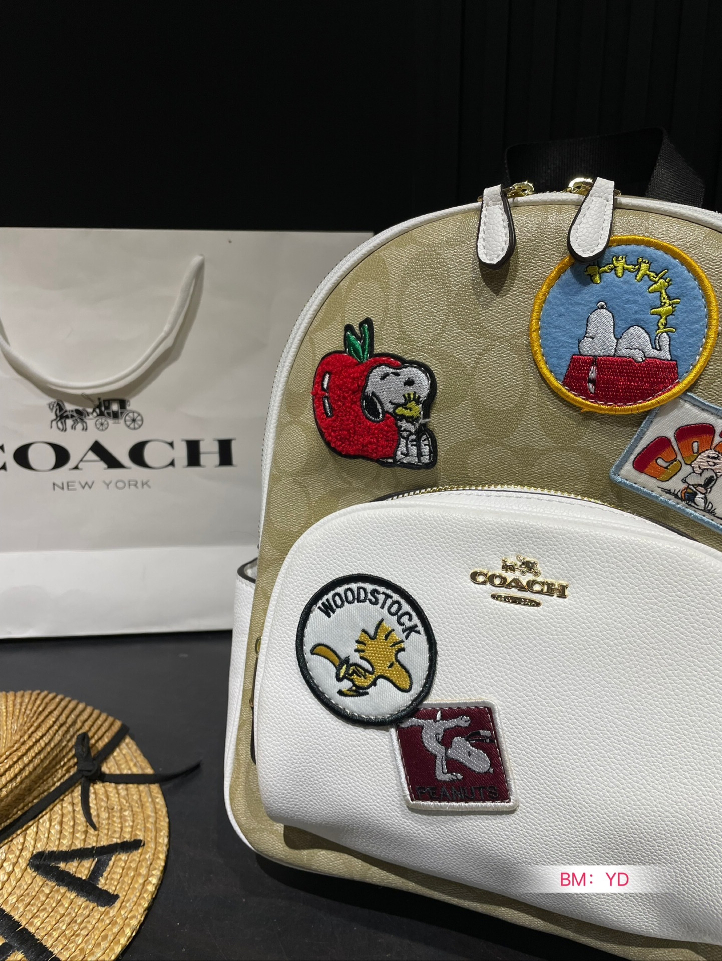 C Design Snoopy Collaboration Backpack COURT