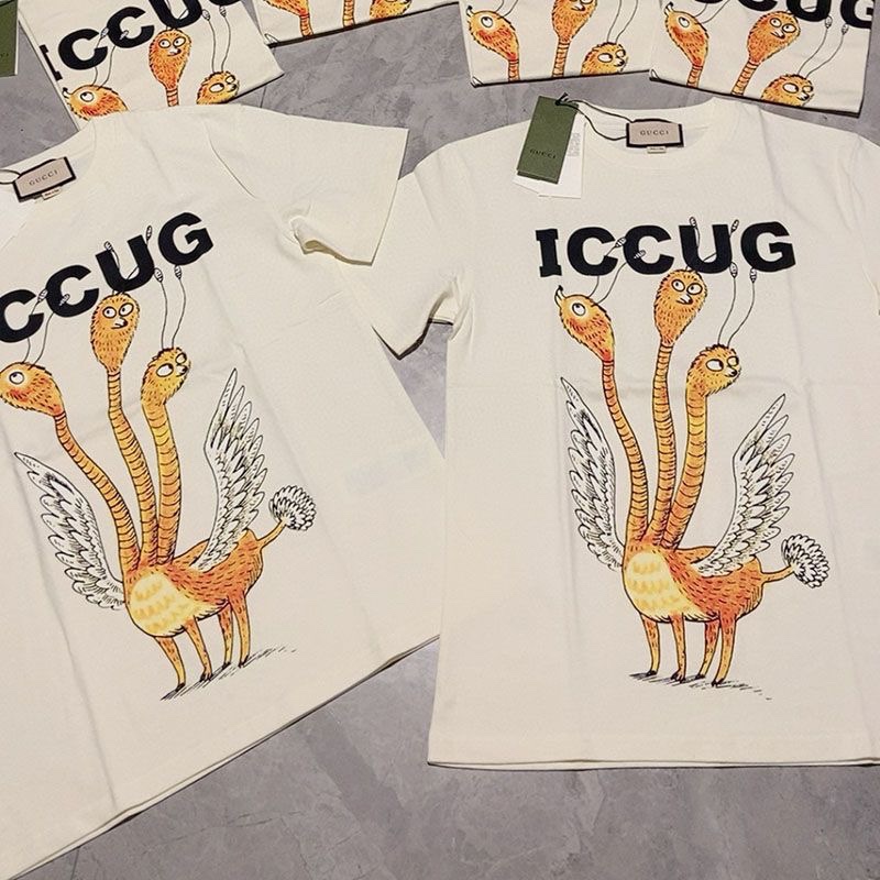 G design Cute Carton Character Printed Unisex Fashion T-shirt