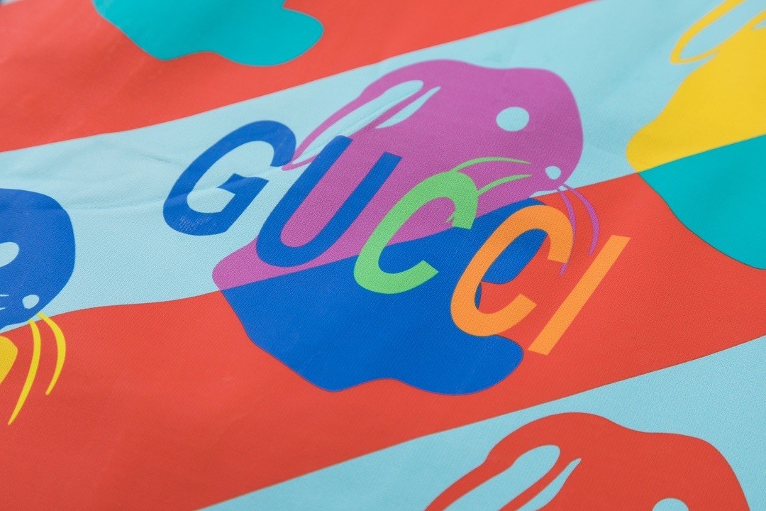 G design 2023 Spring Summer New Design Colourful Rabbit Logo Printed Unisex T-shirt