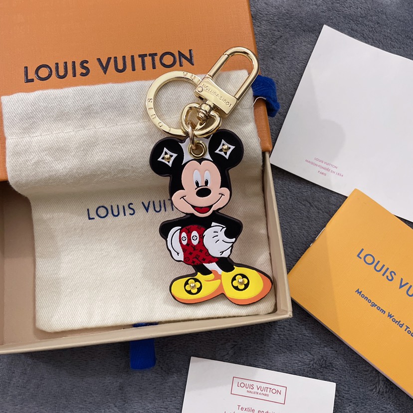 L designTom and Jerry gold cartoon keychain