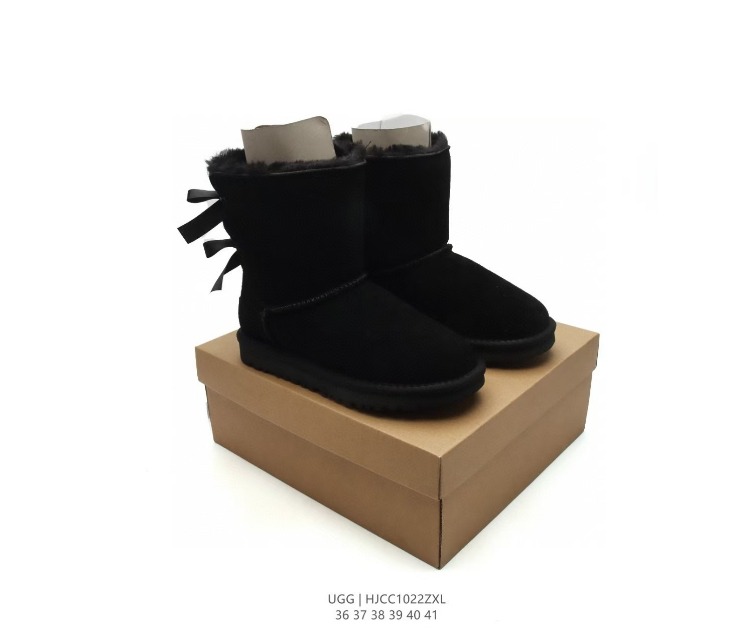 Ugg Black bow ankle boots