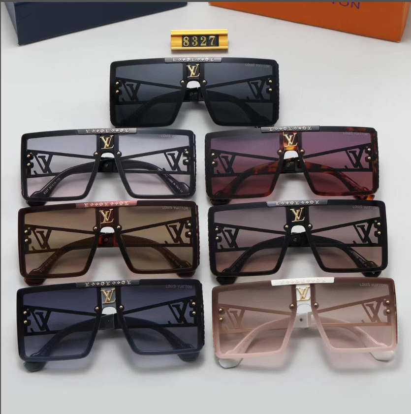 L designclassic square frame sunglasses