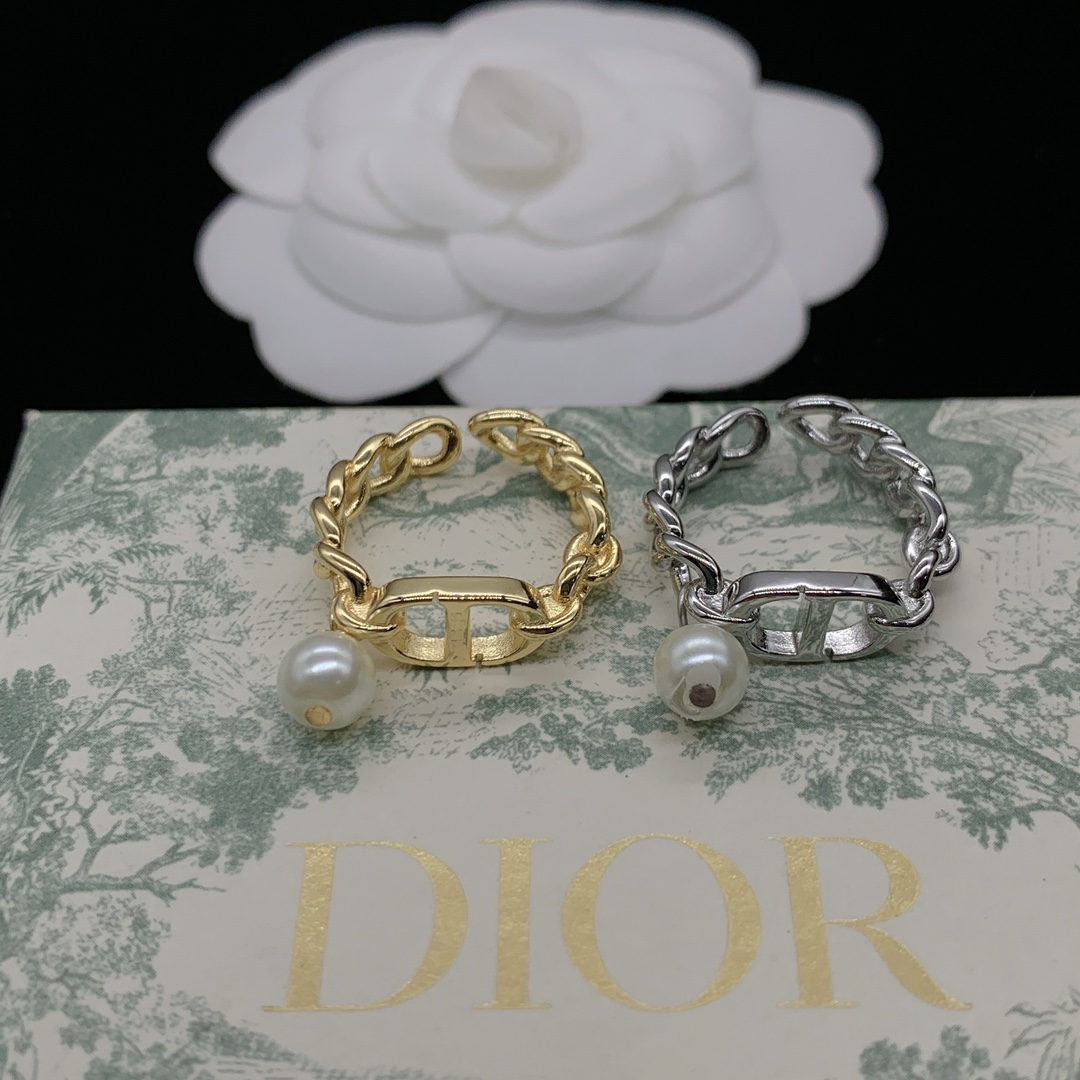 D designnew pearl open-cut ring