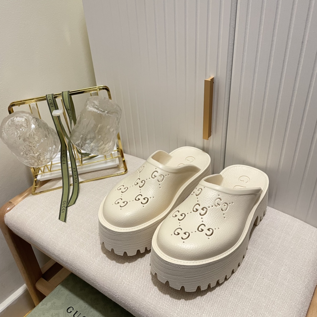 G design engraved sneakers summer beach sandals casual hole slides slippers