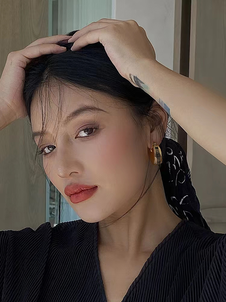 D design  star earrings