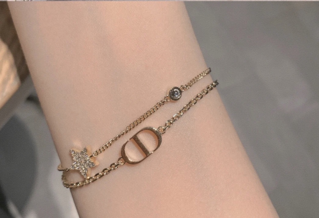 D designCD Star Gold Double Layer Bracelet