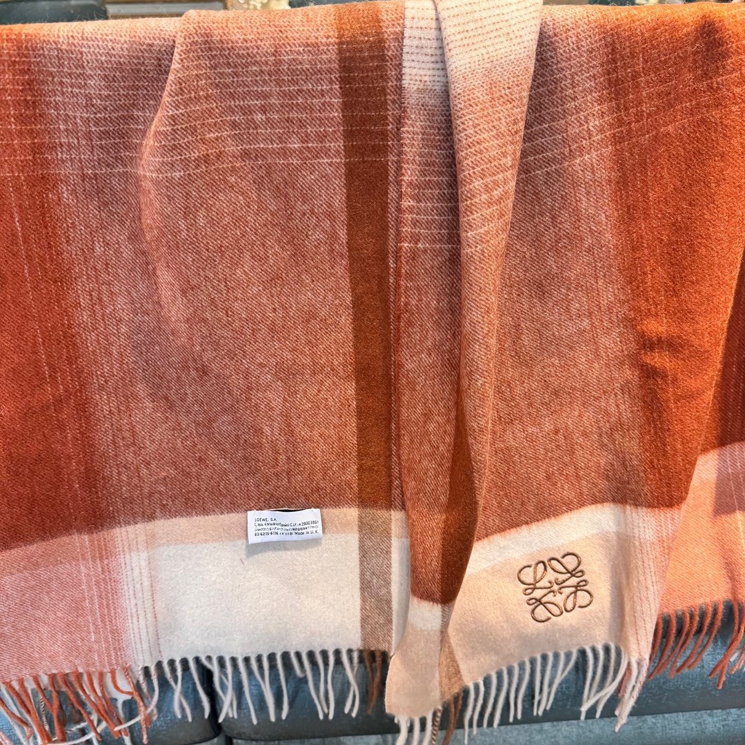 L Design 2024 Paris Fashion Show Double Face Cashmere Shawl