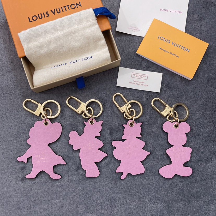 L designTom and Jerry gold cartoon keychain