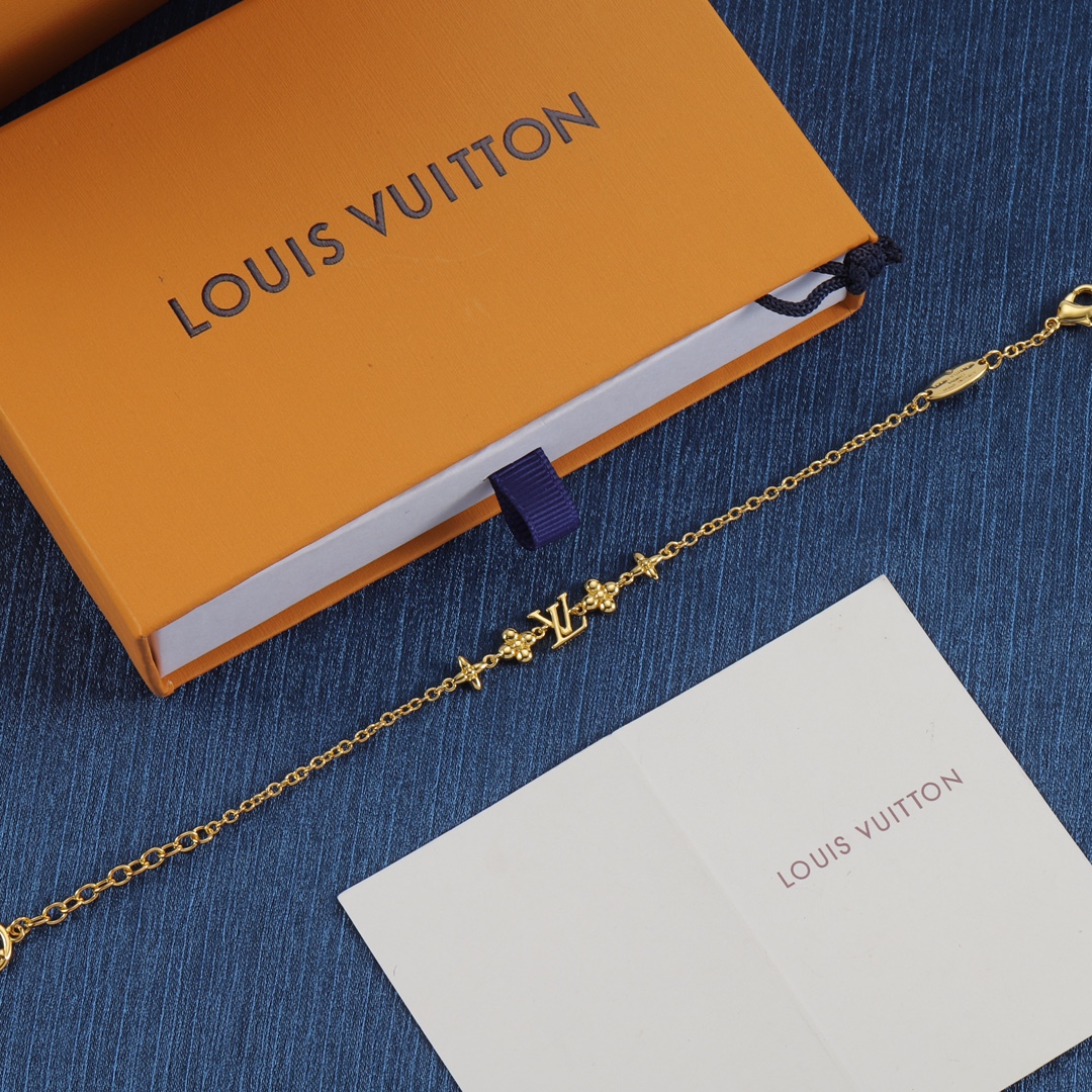 L designlogo pendant thin bracelet