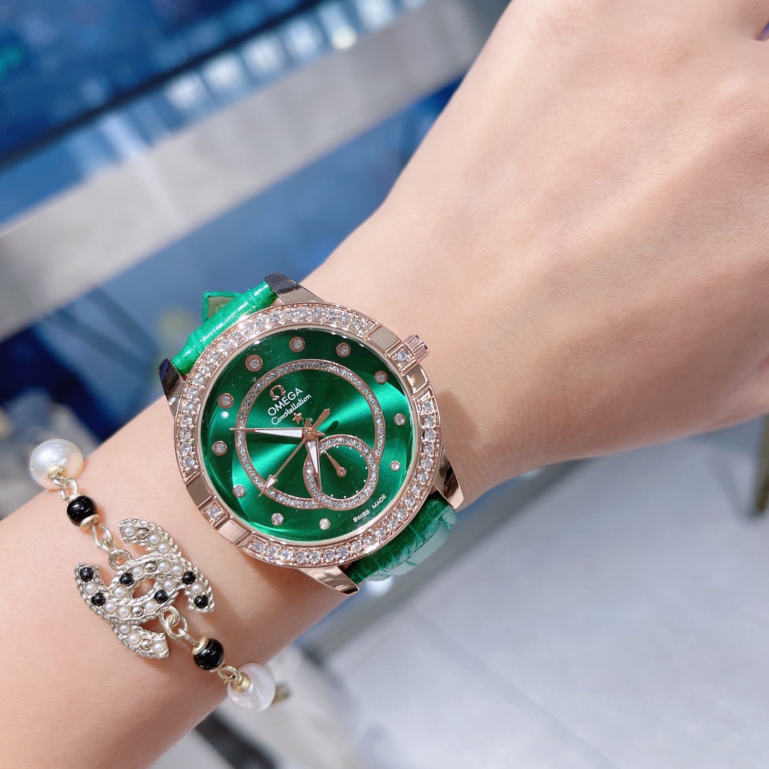 Omega Women Casual Fashion Quartz Movement