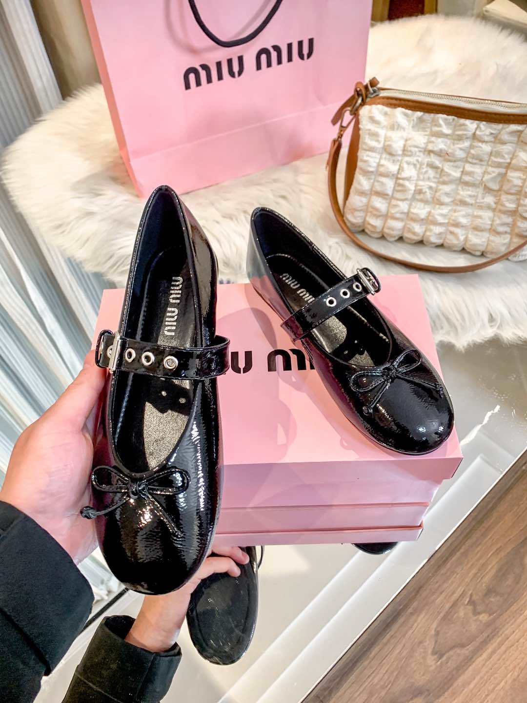 M design new ballet flats