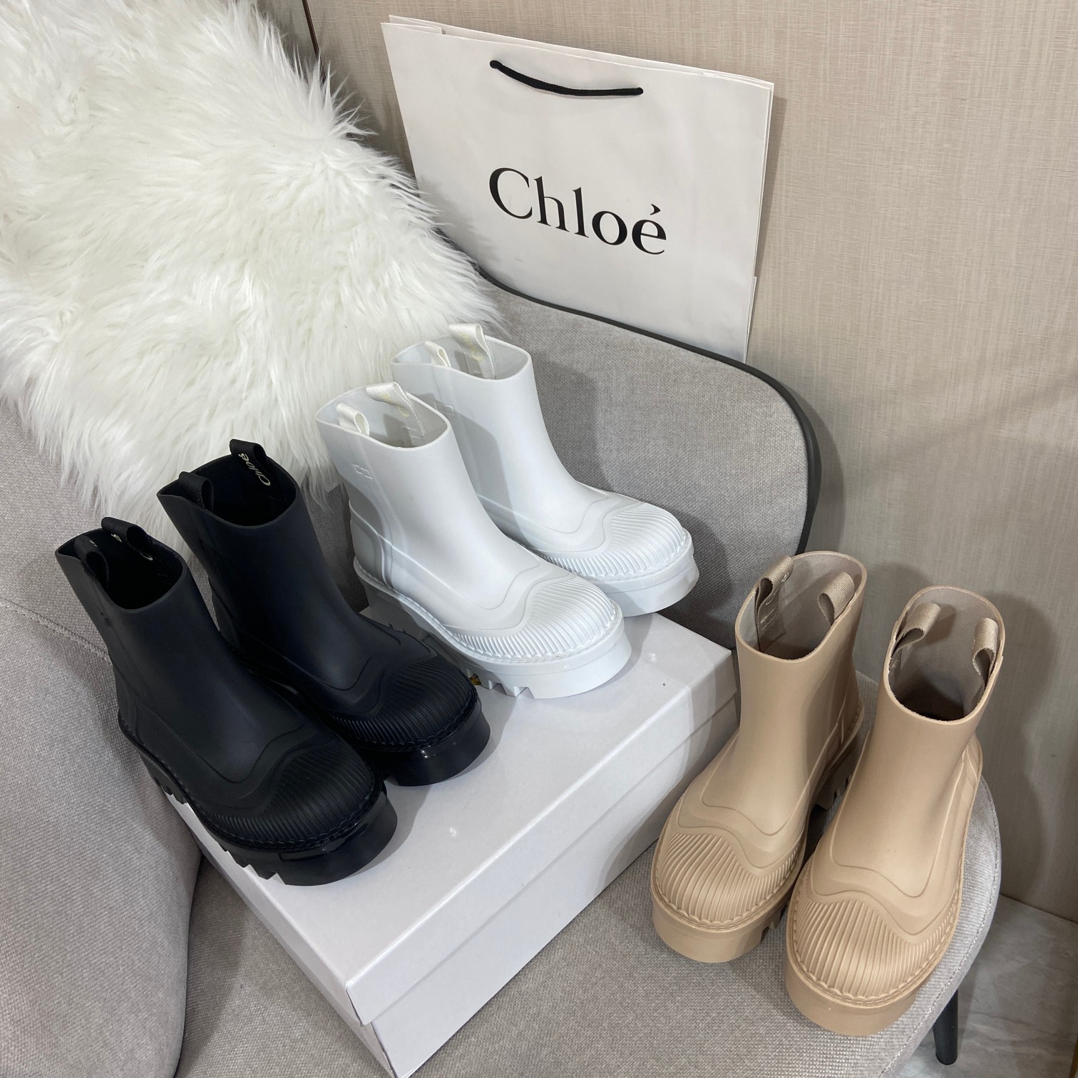 C design new style short boots rain boots