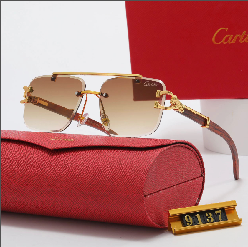 Cartier fashion thin frame sunglasses