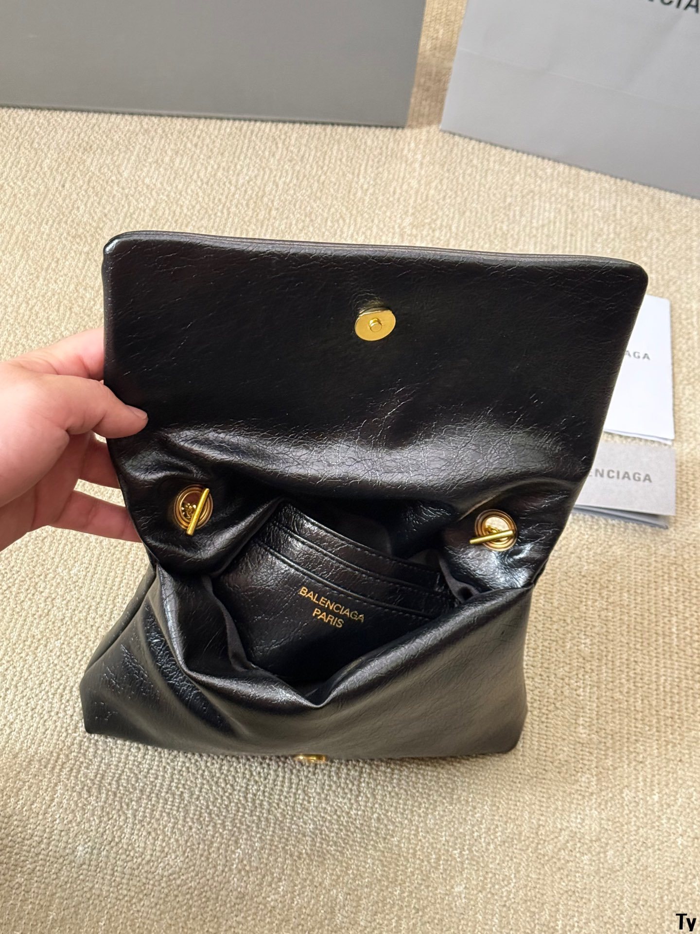 B design motorcycle bag crush tote bag