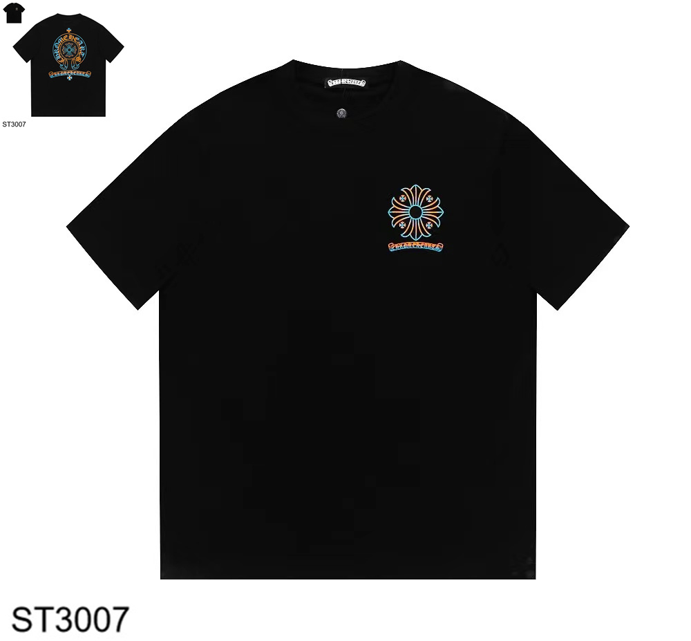 Chrome Hearts New Design Unisex Leisure Short Sleeve
