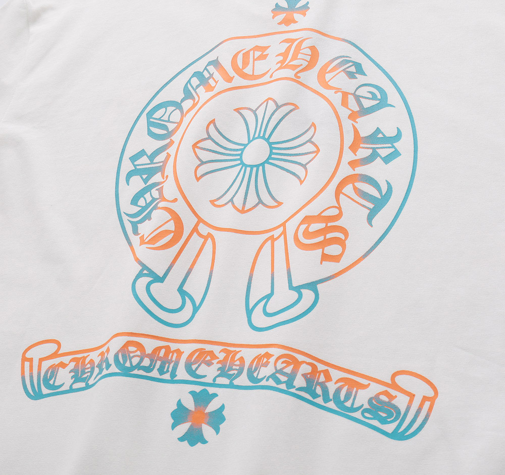 Chrome Hearts New Design Unisex Leisure Short Sleeve