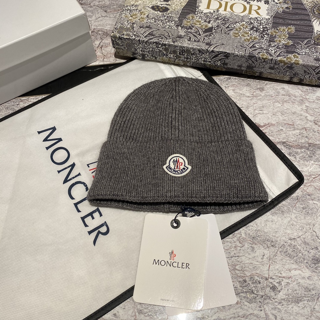 Moncler Classic Wool Knit Hat