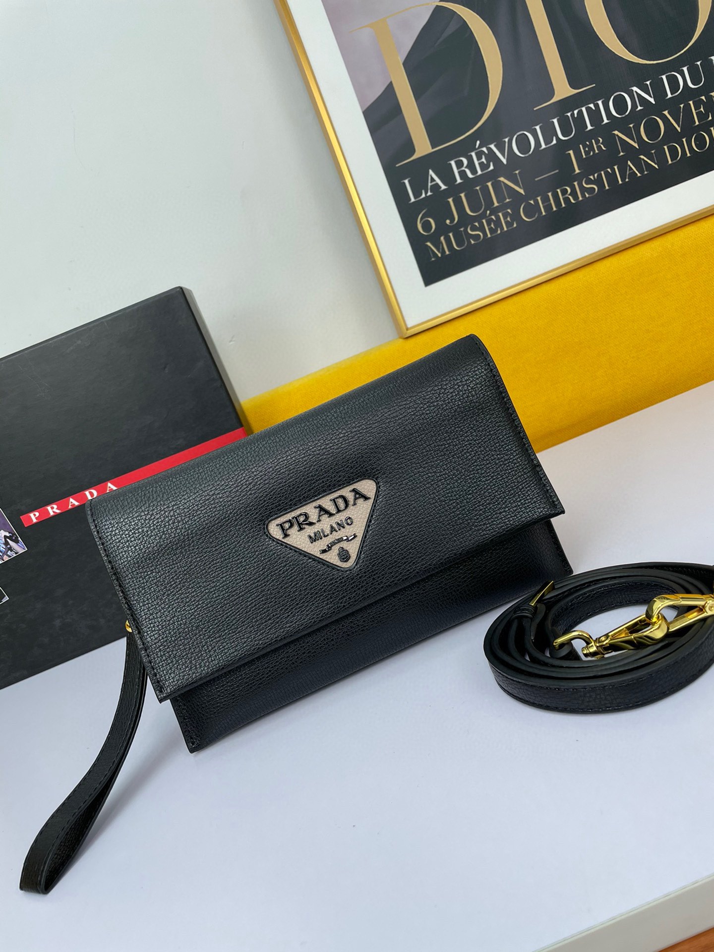 P design Flap Shoulder Crossbody Bag