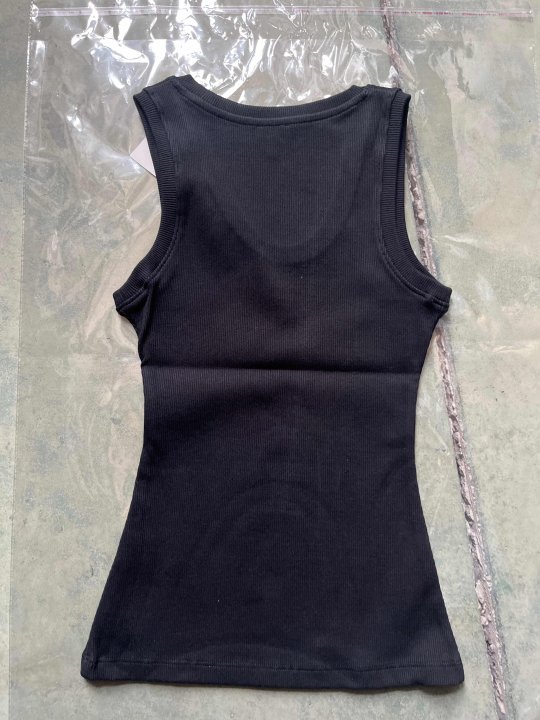 L design  Embroidered Logo Tank Top (Long/Short Style)