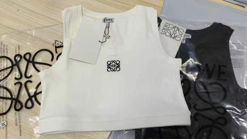 L design  Embroidered Logo Tank Top (Long/Short Style)