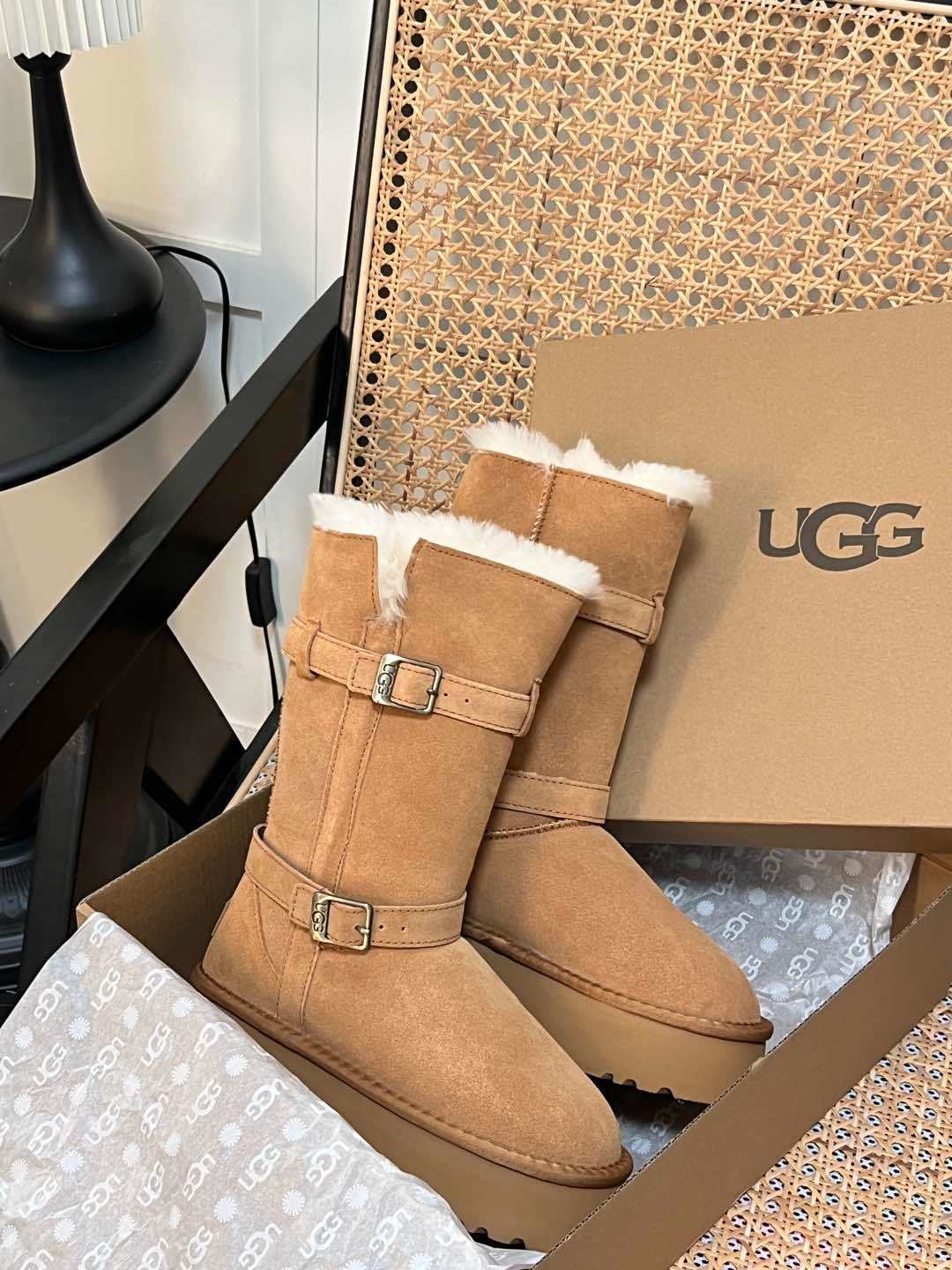 U design 2025ss latest winter fur boots