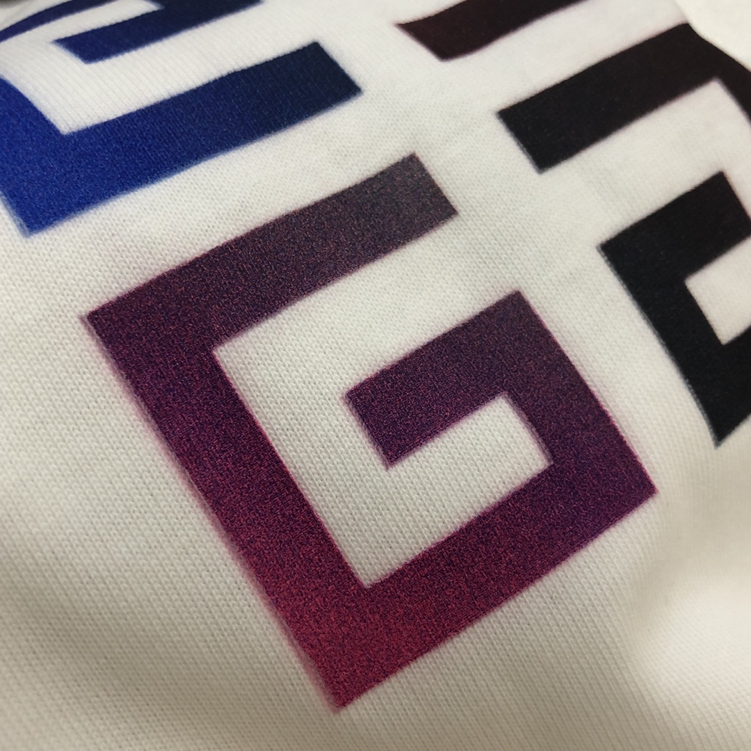 Givenchy 2023 Summer Classic Logo Printed Cotton Soft Unisex Fashion T-shirt