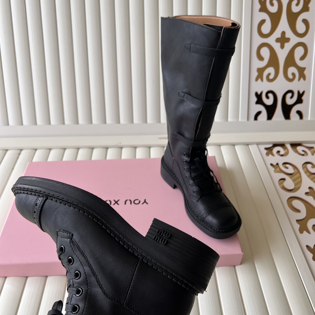 M design new three-buckle ladies boots