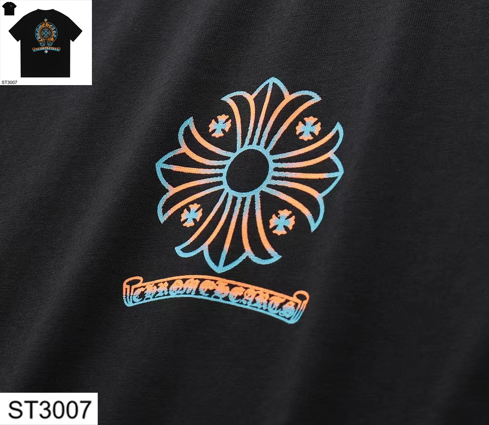 Chrome Hearts New Design Unisex Leisure Short Sleeve